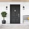 Hello Honey® Robert Stevenson Lighting Portside Matte Black Metal & Seedy Glass Outdoor Light